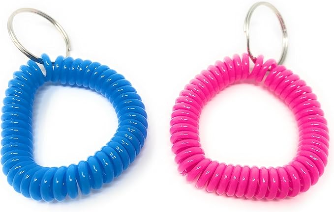 Bulk 36 Adult-Sized Phone Cord Bracelet Keychains or Security Card Leashes - Perfect for Tween/Teen Party Favors, Security Card Holders, Back-to-School Hall Passes