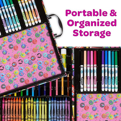 Crayola Trolls World Tour Inspiration Art Case, Over 110 Pieces, Art Set, Gifts for Kids, Age 5, 6, 7, 8