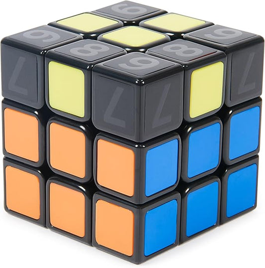 Rubik’s Cube Coach Cube, Learn to Solve 3x3 Cube with Stickers, Guide, & Videos, Stress Relief Fidget Toy, Adult Toy Fidget Cube for Ages 8+