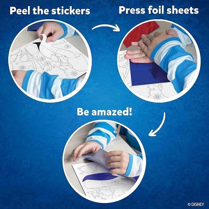 Skillmatics Art & Craft Activity - Foil Fun Disney Frozen, No Mess Art for Kids, Craft Kits, DIY Creative Activity, Gifts for Girls & Boys Ages 4, 5, 6, 7, 8, 9