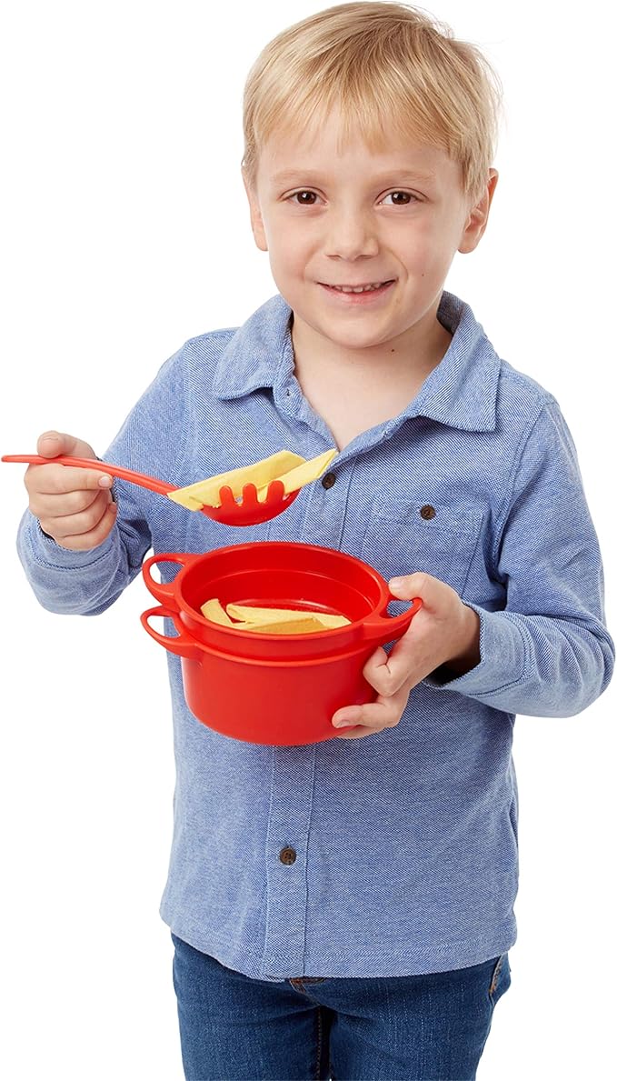 Melissa & Doug Prepare & Serve Pasta Play Food Set