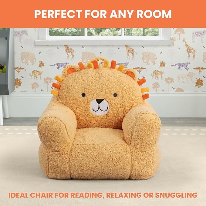 Delta Children Lion Cozee Buddy Chair, Orange