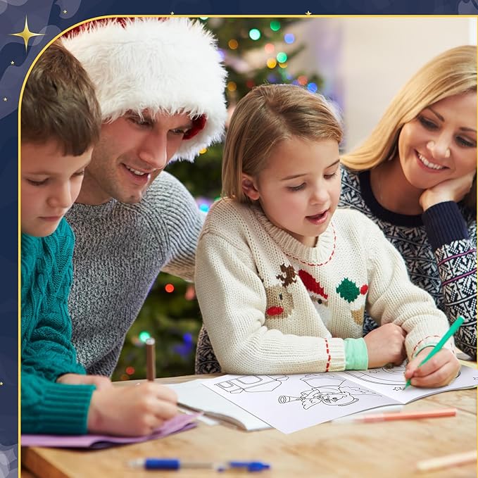 Fulmoon 48 Pcs Coloring Books DIY Art Drawing Book, Books Bulk Party Favors for Goodie Bag Gift Stuffer School Classroom Activity(Nativity)