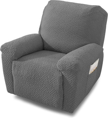 NORTHERN BROTHERS Oversized Recliner Chair Covers, Large Lazy Boy Recliner Covers, Stretchy Cover for Recliner Chairs, Light Gray