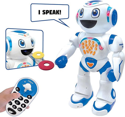 LEXiBOOK Powerman Star - Remote Control Walking Talking Toy Robot STEM Programmable for Kids 4+ - ROB85EN