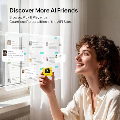 AIPI-Lite AI Robot, Smart Customizable Character with Voice Cloning, GPT Model Access, Memory Storage, and Real-Time Interactive Reactions