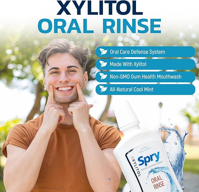 Spry Total Dental Health Kit, All Day Oral Care and Gum Health Kit Including Spry Xylitol Sugar Free Gum, Xylitol Sugar Free Candy Mints, Xylitol Oral Rinse and Spearmint Toothpaste with Xylitol