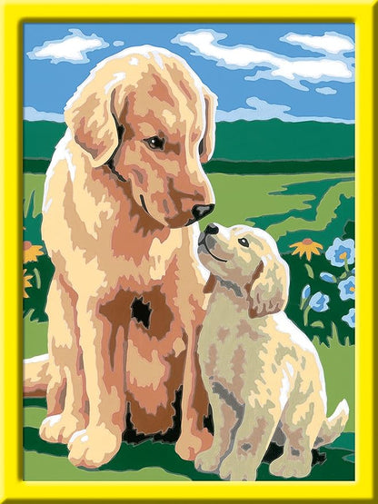 Ravensburger Motherly Love Paint by Numbers Kit for Kids - 20048 - Painting Arts and Crafts for Ages 7 and Up