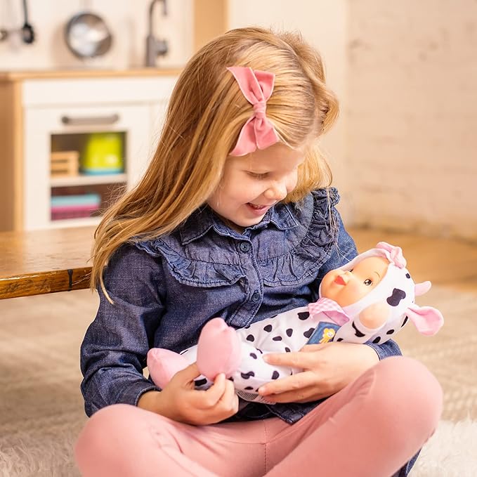 Baby's First 12" Farm Animal Friends Cow Soft & Cuddly Singing Musical Doll, Sings Old McDonald Had a Farm