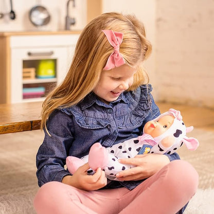 Baby's First (Bilingual - English-Spanish) 12" Farm Animal Friends Cow Soft & Cuddly Singing Musical Doll, Sings Old McDonald Had a Farm