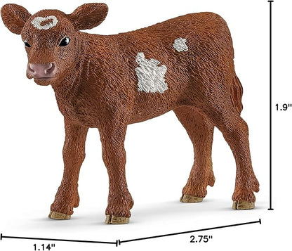 Schleich Farm World, Farm Animal Toys for Kids and Toddlers, Texas Longhorn Baby Cow Toy, Ages 3+