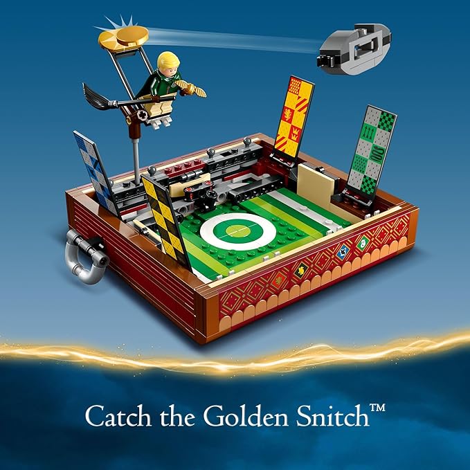 LEGO Harry Potter Quidditch Trunk 76416 Buildable Harry Potter Toy; Birthday Gift Idea for Kids Aged 9+; Open the Buildable Box to Reveal a Quidditch Playing Arena; Includes 4 Customizable Minifigures