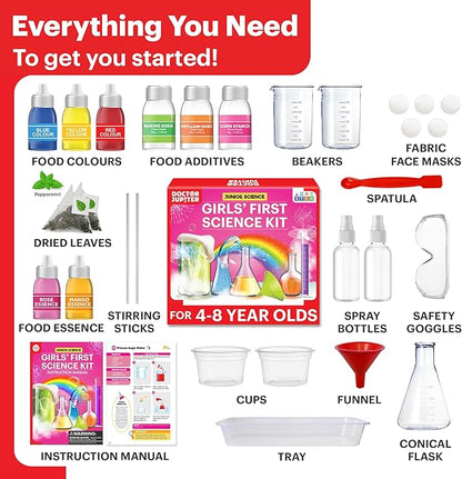 Doctor Jupiter Ultimate Gift Set for Girls| Set of Girl’s First Science Kit, Little Genius Kit for 4-6 Year Olds| Girl Christmas, Birthday Gifts| STEM Learning & Education Toys for Kids Ages 4,5,6