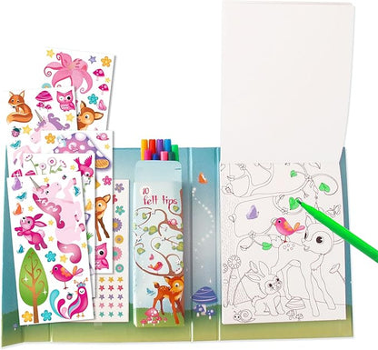 Fun2Give Enchanted Forest Art Kit with Mini Toy Pop Up
