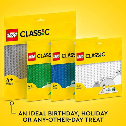 LEGO Classic Blue Baseplate 11025 Building Toy Set for Preschool Kids, Boys, and Girls Ages 4+ (1 Pieces)