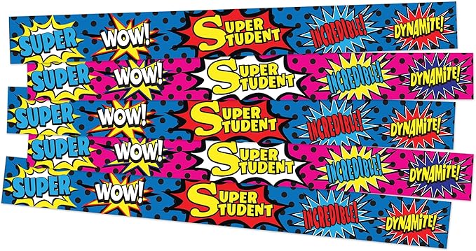 Teacher Created Resources Superhero Super Student Slap Bracelets (20664)