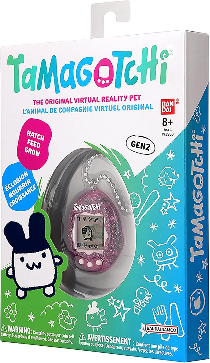 Tamagotchi Original - Pink Glitter (Updated Logo)