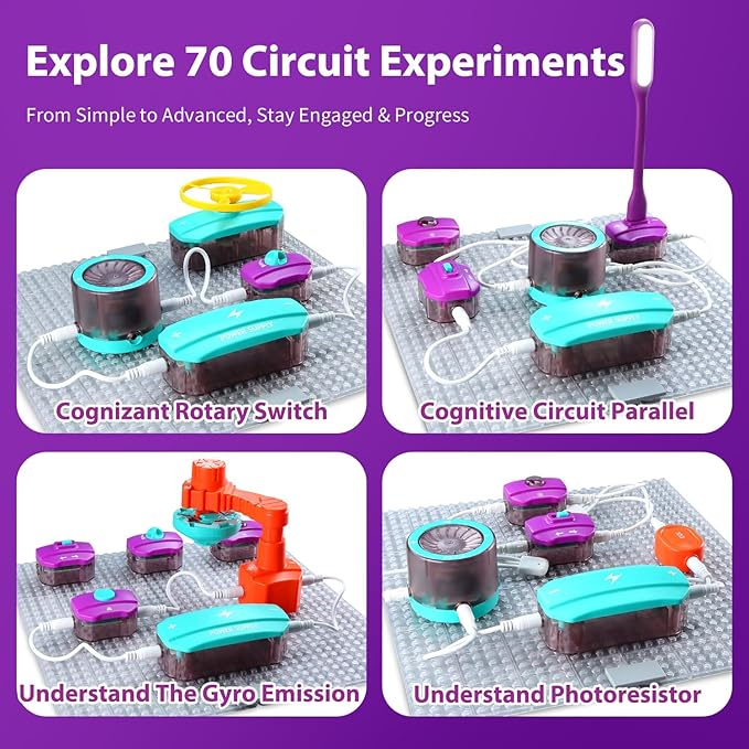 BATURU STEM Projects for Kids Ages 6 8 10 12 Years Boys Girls | 70 Science Experiments Electronics for Kids | Educational Science Kits Toys for Birthday Gift Idea