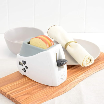 Constructive Playthings Coffee Maker Toy and Play Toaster with Pop Up Toast, Developmental Toddler Toys, Ages 3 Years and Up