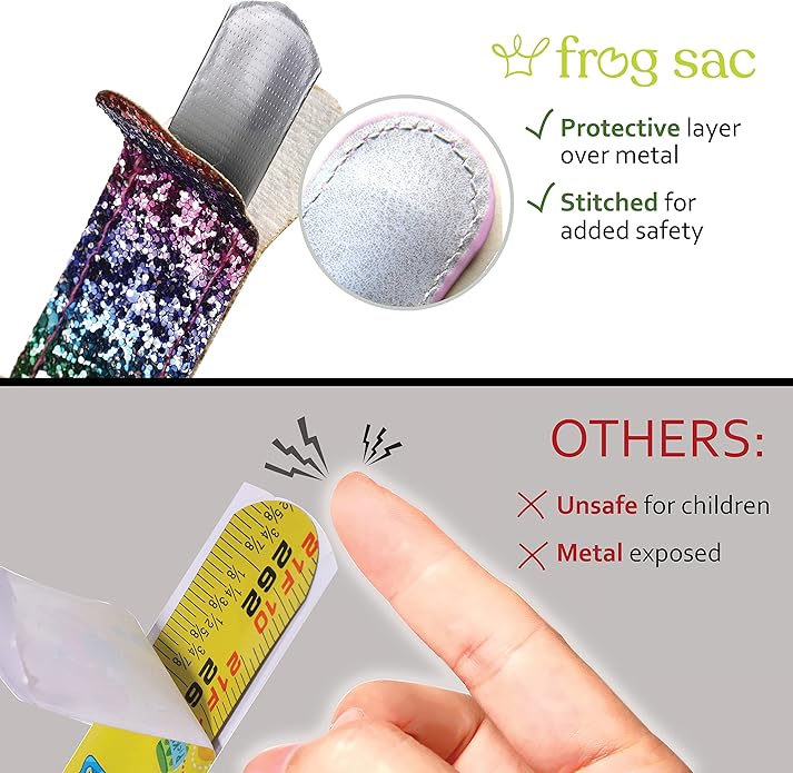 FROG SAC 6 Glitter Slap Bracelets for Girls, Sparkly Snap Bracelet Pack for Kids, Cute 90s Y2K Sparkle Party Favors for Teen Girl Fashion