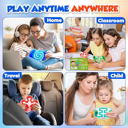 Squishy Sensory Toys for Kids - 8 Pack Fidget Toy Sensory Maze for Autism Children Special Needs - Fun Fidgets for Student Classroom Prize Stocking Stuffers