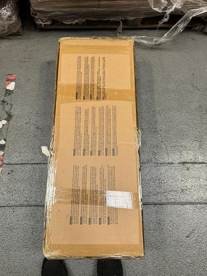 Teamson Kids Little Chef Berlin Kids Play Kitchen with 6 Kitchen Accessories, Wooden Play Kitchen Set for Toddlers with Subway Tile Backsplash, Gold Hardware, & Storage Shelves, Blue/White