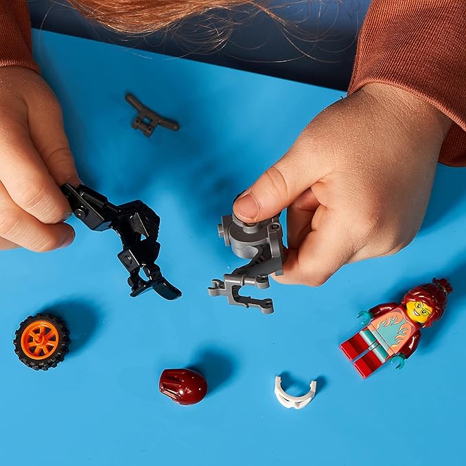 LEGO City Fire Stunt Bike 60311 Building Kit; Fun, Cool Toy for Kids (11 Pieces)