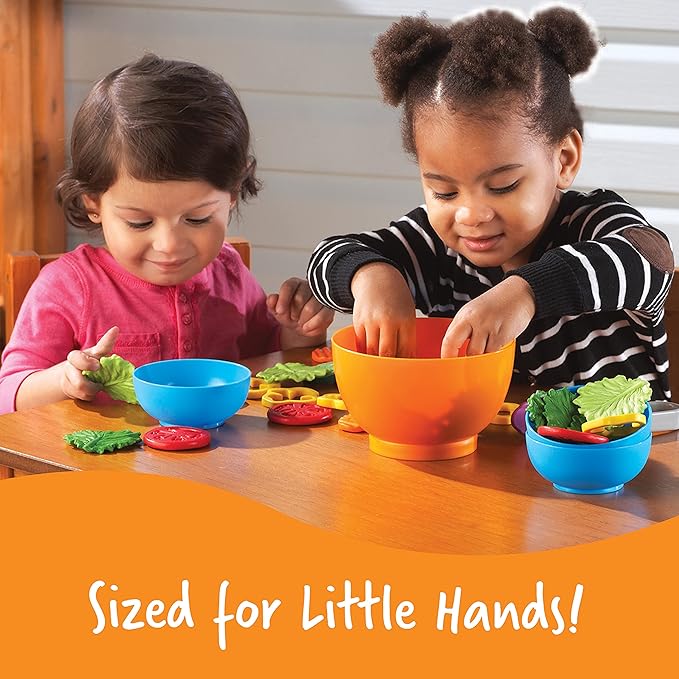 Learning Resources New Sprouts Garden Fresh Salad Set - 38 Pieces, Ages 18+ Months Pretend Play Food, Play Food for Toddlers, Toddler Kitchen Play Toys