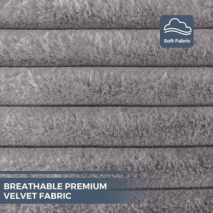 MAXYOYO Giant Bean Bag Chair Bed for Adults, Convertible Beanbag Folds from Lazy Chair to Floor Mattress Bed, Large Floor Sofa Couch, Big Sofa Bed, High-Density Foam Filling, Machine Washable Cover