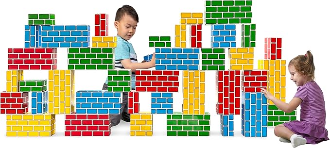 Teacher Created Resources Easy-Stack Cardboard Blocks, 40 Piece Set