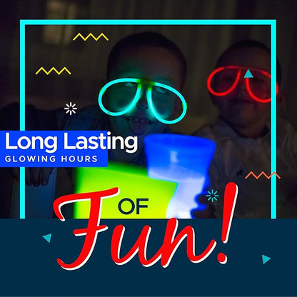 240 Glow Sticks Party Pack – Camping Glow Activities For Families – Neon Light Sticks Decoration For Party Favors Kids And Adults, Balls, Flowers And Much More