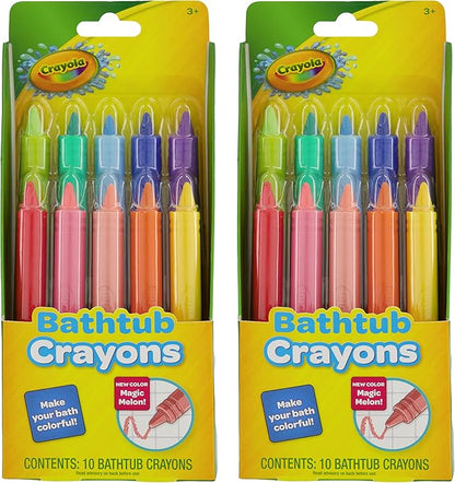 Crayola Taste Beauty Bathtub Markers, Washable Markers for Kids’ Bath Time, 2 pack Bundle