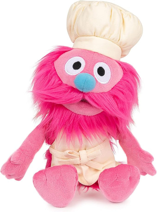 GUND Sesame Street Official Gonger Muppet Plush, Premium Plush Toy for Ages 1 & Up, Pink/Beige, 10”