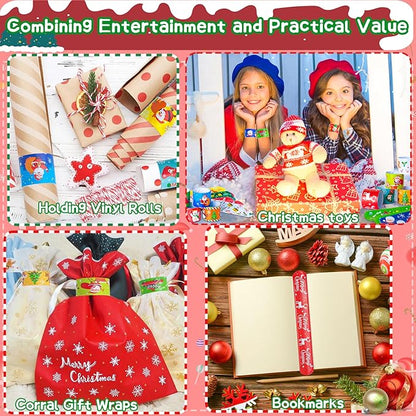 for Kids Party Favors Christmas Slap Bracelets for Kids Xmas Gifts for Students and Classes Christmas Stocking Stuffers for Children Christmas Goodie Bag Fillers Xmas Toys for Kids