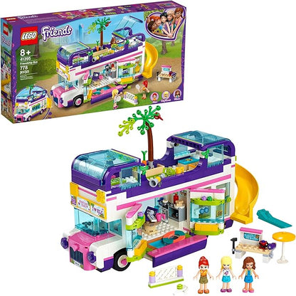LEGO Friends Friendship Bus 41395 Heartlake City Toy Playset Building Kit Promotes Hours of Creative Play, New 2020 (778 Pieces)