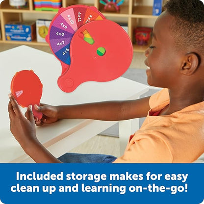 Learning Resources Skill Builders! Multiplication Quiz Wheel Math Fidget Toy Ages 6 and Up