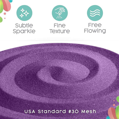 Sandsational Sparkle Wisteria Purple Unity Sand, 1 LB (16 oz), Colored Sand for Weddings, Vase Filler, Home Décor, Craft Sand, Aquarium Sand, and More