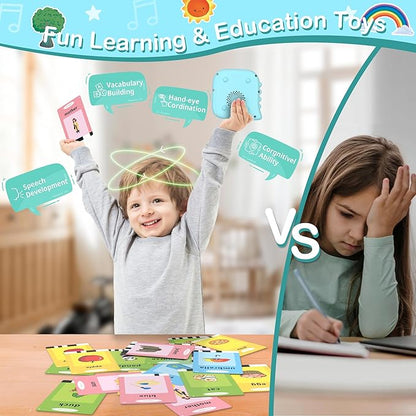 Toddler Toys Age 2 3 4 5 for Boys, 510 Sight Words Talking Flash Cards, Montessori Sensory Toys Educational Learning Toys, Speech Therapy Toys, Autism Toys, Gifts for Kids