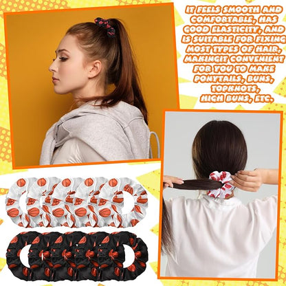 86 Pcs Basketball Party Favors, 50 Pcs Basketball Stickers, 12 Sports Stress Ball Mini Foam Basketball Ball, 12 Basketball Charm Bracelets 12 Basketball Scrunchie Sports Valentines Gifts Supplies