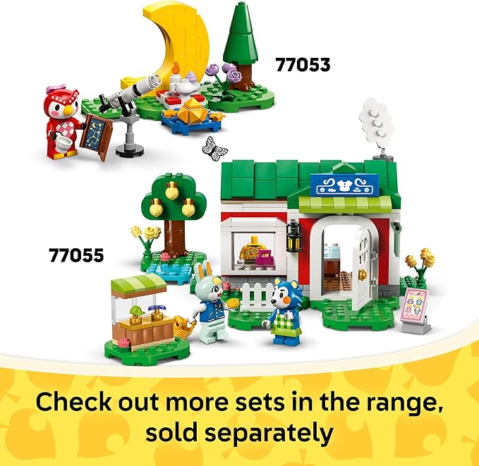 LEGO Animal Crossing Leif's Caravan & Garden Shop Building Toy - Animal Crossing Toy Figure and Playset for Kids, Girls and Boys, Ages 7+ - Pretend Play Gift Idea for Birthdays - 77054