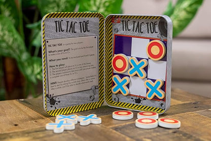Bendon TS Shure Tic-Tac-Toe Games Mini Magnetic Activity Tin with Illustrated Foam Magnets 50437