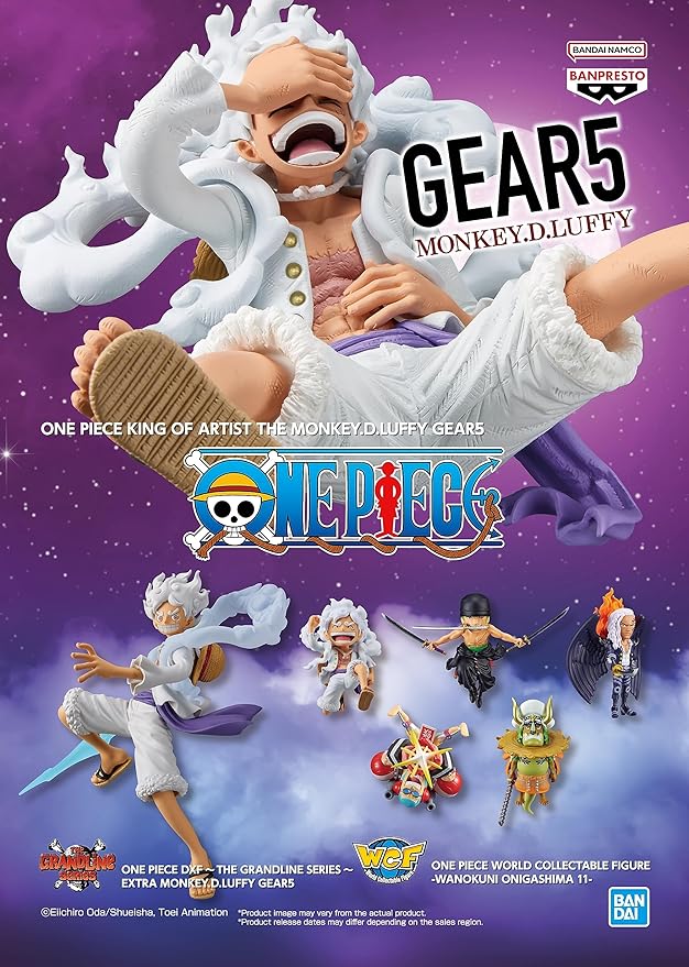 Banpresto - One Piece - Monkey D. Luffy (Gear 5), Bandai Spirits DXF ~The Grandline Series~ Extra Figure