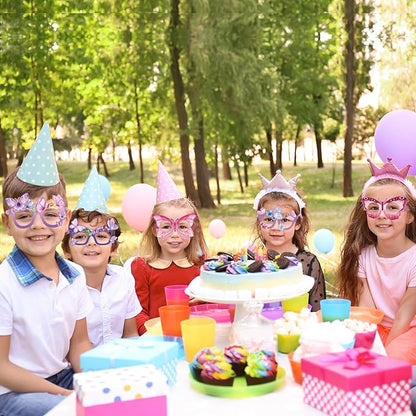 36 Pcs Butterfly Party Favors Spring Butterfly Party Decoration Butterfly Paper Eyeglasses Spring Butterfly Party Photo Props for Spring Holiday Birthday Party Supplies