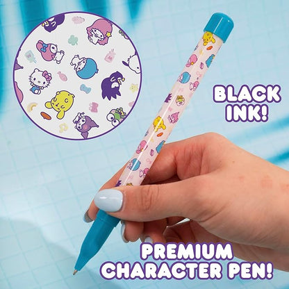 Hello Kitty and Friends Café Sketchbook, 20-Page Hello Kitty Notebook & Pen, Cute School Supplies, Coloring Book, Sanrio Stationery