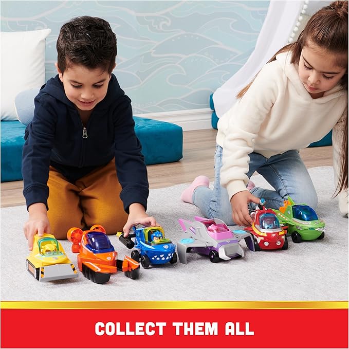 Paw Patrol Aqua Pups Marshall Transforming Dolphin Vehicle with Collectible Action Figure, Kids Toys for Ages 3 and up