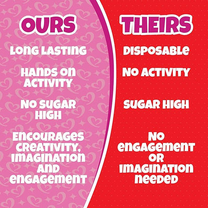 Kids Valentine's Day Cards - Monster Trucks Wood Painting Craft Kits (24ct)- Each Valentines Card Includes Craft w Paints, Brush, and Sticker- Make Classroom School Exchange Gifts Fun for Boys & Girls