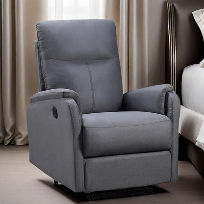 Recliner Chairs for Adults, Power Lift Recliner Chair, Ergonomic Recliner Chair with USB, Classic Single Sofa with Footrest, Lazy Boy Recliner Chair, Recliner Single Chair Living Room,Grey