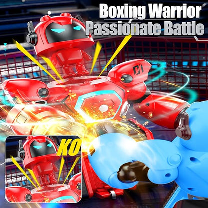 OBEST Remote Control Fighting Robots Set of 2, RC Ejecting Battle Robot with Adjustable Sound & Light, Fun Electronic Battle Bots Toys, Christmas Birthday Gifts for Age 6+ Year Old Kids Boys
