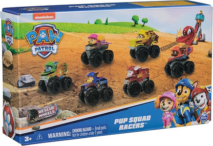 Paw Patrol: Rescue Wheels, 6-Piece Pup Squad Racers, Toy Cars Gift Set, Kids Toys for Boys & Girls Ages 3 and Up