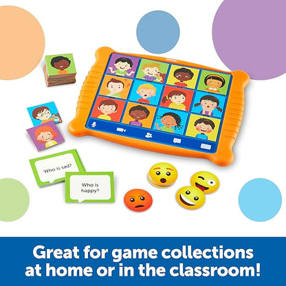 Learning Resources Who's Feeling What?,Social Emotional Learning Games, Communication Games for Kids, Emotion Toys, Feeling Toys for Kids, 49 Pieces, Age 3+